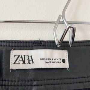 Zara. Black Leather pants.